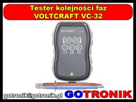 VC32 tester kolejności faz VOLTCRAFT