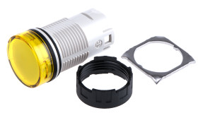 Światło kontrolne – reflektor, seria: Harmony XB6, kolor: Żółty, otwór: 16mm, IP65, Montaż panelowy