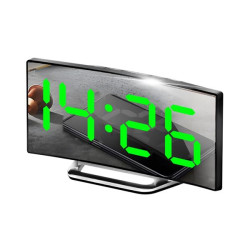 ZEGAR LCD 3x1,5V GREEN BUDZIK+TEMP.