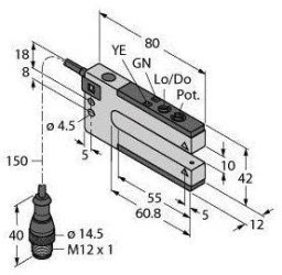 Fotokomórka Turck SLM10B6QPMA 3075026 1 szt.