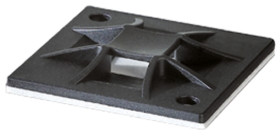 Uchwyt opaski kablowej do opasek 5.1mm długość 30mm szerokość 30 mm średnica otworu 4.1mm HellermannTyton Czarny