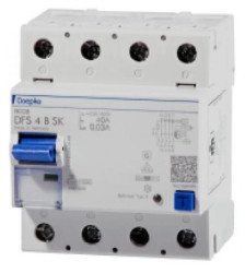 WYŁĄCZNIK DFS4 040-4/0,30-B SK RÓŻNICOWO-PRĄDOWY 3-FAZOWY 72136998