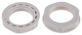 Nakrętka do dławnic kablowych gwint: M20 Nylon 66 Szary IP68 RS PRO