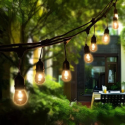 Girlanda Ogrodowa Zewnętrzna MALUS Łańcuch Świetlny 15m 30x E27 LUMILED