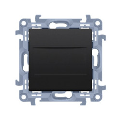 Simon 10 Zaślepka ramki (moduł). Mocowanie za pomocą łapek lub wkrętów czarny mat CPS.01/49