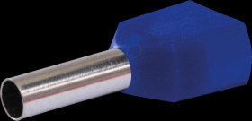 22C437 Twin ferrules 2.5 mm², blue 100 pcs