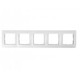 Simon 54 Premium Ramka pięciokrotna biała DR5/11