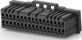 Socket header, 34 pole, pitch 2 mm, straight, black, 1-1827863-7