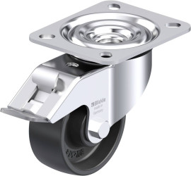 Blickle 282194 L-PP 80R-FI Rolka obrotowa z blachy stalowej Średnica koła: 80 mm Maksymalne obciążenie: 120 kg 1 szt.