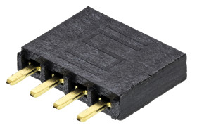 Gniazdo PCB 4 -pinowe raster: 2.54mm typu płytka – płytka Proste Przewlekany