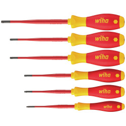 Wiha 41245 SoftFinish&#xAE; electric slimFix TX/TR Screwdriver Set, 6 Piece