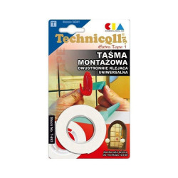 Taśma mont.Technicqll dwustronna 1,5m/19mm