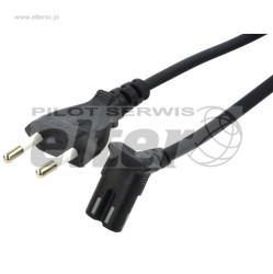 Kabel zasilający z wtyczką CE kątowy 1,5m