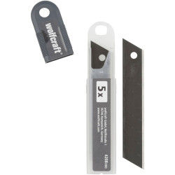 Wolfcraft 4208000 Profi Sharp 18mm Snap-off Blades 40% Sharper 5pcs