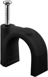 Obejma kablowa TechdatGeneralDiameterMET mm, czarny - średnica 16 mm