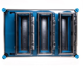 Skrzynka modułowa Mi, IP 65, wlk.3 - 3x12 modułów, z zac.Fixconnect i 3 okienkami Mi 1333 2000605