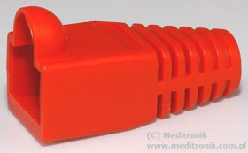 Osłonka wtyków RJ45 czerwona