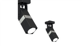 Kinkiet Vidar Black/Chrome 1Xgu10 Mlp6285 Milagro