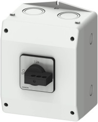 Rozłącznik główny w obudowie ekranowanej 3P 63A 22kW AC23A 400V styki pom wyprz 1Z 1R blokowanie w poz O i I 3LD2585-2GP21