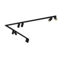 Listwa sufitowa 90 2x150cm MONO CORNER VIII 2x150 BLACK/GOLD 7700 Nowodvorski Lighting