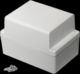 PC enclosure, (L x W x H) 125 x 85 x 85 mm, light gray (RAL 7035), IP65, RP1150