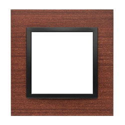 Simon 54 Nature Ramka 1-krotna drewniana, Czarny Orzech DRN1/87