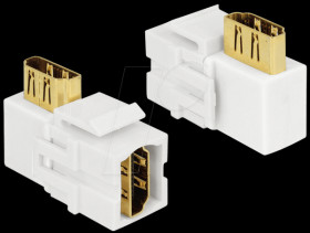 86359 Keystone Module HDMI female &gt; HDMI female 90° angled white