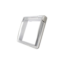 Livolo NW-64 - Nakładka szara bryzgoszczelna na gniazdo 230V