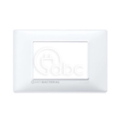 Ramka ozdobna Plana, 3M, White with antibacterial treatment, 14653.AB.01