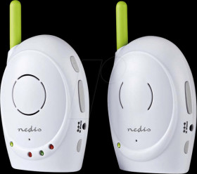 BAMO110AUWT Audio Baby Monitor, 2.4 GHz, Talkback Function