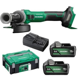 ZESTAW - SZLIFIERKA KĄTOWA AKU. 18V + 2 x AKU. BSL1850MA 5,0Ah Li-ion, + walizka - ładowarka