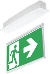 Oprawa ewakuacyjna podtynkowa SUPREMA D-std M 3H AT IP54 PT-S + (E2, E3) / 94658