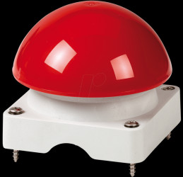 71810 Upper enclosure with mushroom button, red