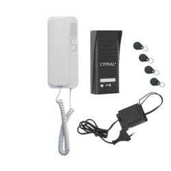 CYFRAL Domofon - zestaw 1NR COSMO R1 czarny RFID