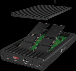 IB-2817MCL-C31 Copy/Dock Station 2x M.2 NVMe SSD USB 3.1