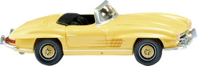 Wiking 083409 H0 Model samochodu Mercedes Benz 300 SL Roadster - żółty