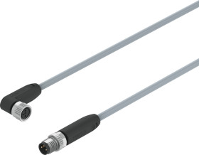 Kabel do siłownika/czujnika Złącze A M8 liczba rdzeni 3 długość 5m Rodzaj A Męskie Złącze B M8