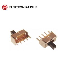 2szt. PRZEŁĄCZNIK SUWAKOWY MINI 3PINY SS12D07 TNT Z MOCOWANIEM