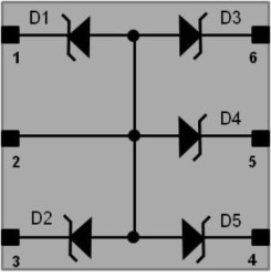 5 channel 7-pF, 5.5-V, 15-kV ESD protection device in 1mm2 X2SON package