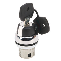 Przełącznik obrotowy kluczykowy 2-pozycyjny wycięcie: 22mm Zatrzask IP66 Allen Bradley przycisków: 2 klucz: Ronis