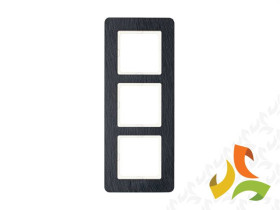 BERKER Q.7 Ramka 3 potrójna węgiel łupek naturalny 10136030 HAGER