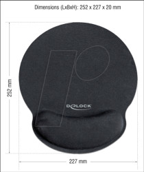 12559 Mouse pad with Gel Wrist Rest