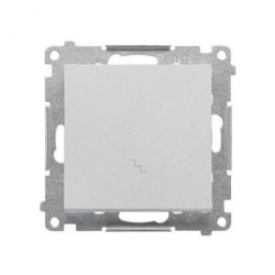 Simon 55 Łącznik schodowy (moduł) 10 AX, 250 V~, szybkozłącza Aluminium mat TW6.01/143