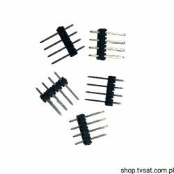 9719917104440 Connector 1 x 4 Pin 12,4mm, 6,6mm THT WURTH
