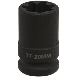 Sealey VS0986 Brake Caliper Socket 1/2"Sq Drive 20mm 7-Point