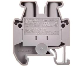 Złączka szynowa przelotowa 2-przewodowa 2,5mm2 szara Ex MUT 2,5 3248030 /50szt./