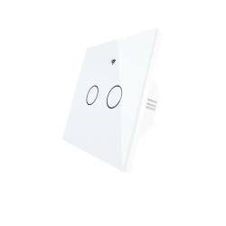 Włącznik Dotykowy ZigBee TUYA 2obw. biały #bez N