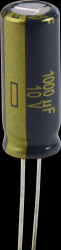 EEUFC1A102L Electrolytic capacitor, radial, 1000 µF, 10 V, 105°C, low ESR, A