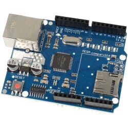 Shield z modułem sieciowym Ethernet W5100 z gniazdem SD