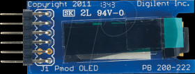 410-222 Pmod OLED: 128 x 32 pixel monochromatic OLED screen